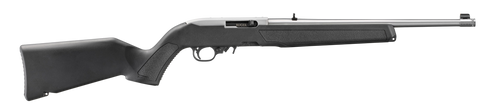 Ruger  10/22  22 LR 10+1 16.40" Satin Stainless Steel Threaded Barrel & Drilled & Tapped Receiver, Black Fixed w/M-LOK Polymer Stock