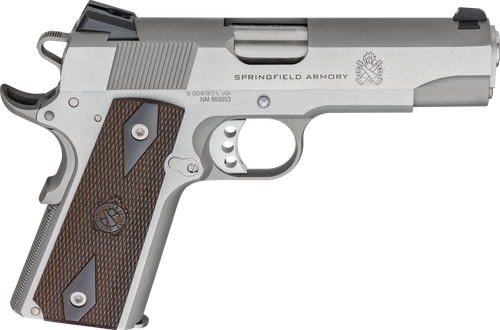 Springfield Armory 1911 Garrison 9mm Luger, 4.25" Barrel, 9+1, Stainless
