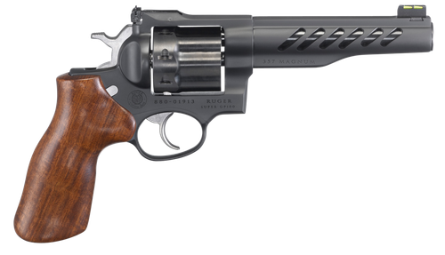 Ruger Super GP100 .357 Magnum / .38 Special, 5.5" Barrel, 8, Matte Black PVD