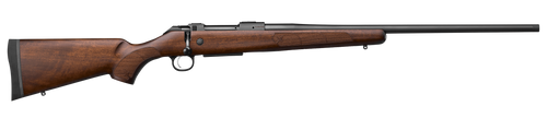 CZ-USA 07704 600+ American Full Size 223 Rem 5+1 24" Black Nitride Threaded Barrel, Black Nitride Steel Drilled & Tapped Receiver, Turkish Walnut Fixed Stock