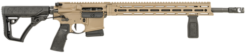 Daniel Defense 0212811090055 DDM4 V7 Pro *CA Compliant 5.56x45mm NATO 18" 10+1, FDE Rec, Black OEM Overmolded Stock & Grip, Geissele Trigger