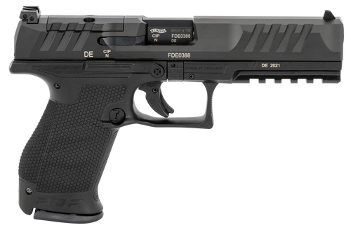 Walther Arms 2844222 PDP  Compact Frame 9mm Luger 15+1 5" Black Steel Barrel, Black Optic Ready/Serrated Steel Slide, Black Polymer Frame w/Picatinny Rail, Textured Polymer Grip, Ambidextrous
