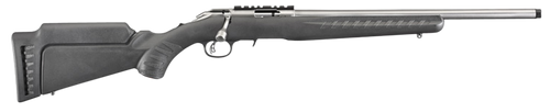 Ruger American Rimfire .22 WMR, 18" Barrel, 9+1, Black Synthetic / Satin Stainless