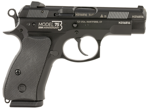 CZ-USA 01132 75D 50th Anniversary Compact Frame 9mm Luger 10+1