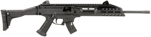 CZ-USA 91368 Scorpion EVO 3 22 LR 10+1 16" Black Threaded Steel Barrel, Picatinny Rail Receiver, M-LOK Handguards, Black Folding/Telescoping Stock, Black Polymer Grips