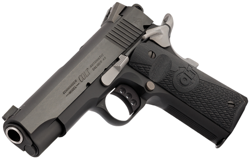 Colt Mfg O4840NC Night Commander  45 ACP 8+1 4.25" Blued Steel Barrel, Cerakote Serrated Aluminum Slide, Blued Cerakote Aluminum Frame w/Beavertail, Black G10 Grip