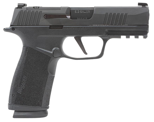 Sig Sauer 365XCA9BXR3 P365-XMACRO  Compact 9mm Luger 17+1 3.70" Black Barrel, Black Nitron Optic Ready/Serrated Slide & Frame w/Picatinny Rail, Black Polymer w/Interchangeable Backstrap Grip