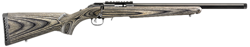 Ruger 8349 American Rimfire Target Full Size 22 WMR 9+1 18" Satin Blued Threaded Bull Barrel & Alloy Steel Receiver w/Scope Rail, Black Fixed Laminate Stock, Right Hand