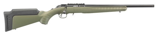 Ruger American Rimfire .17 HMR, 18" Barrel, 9+1, OD Green Synthetic / Satin Blued