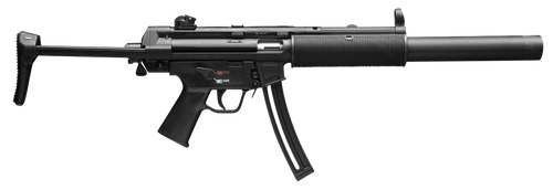 HK 81000468 MP5  Full Size 22 LR 25+1 16.10" Black Steel Barrel. Black Retractable Black Polymer Stock & Grips