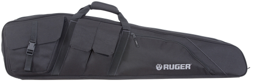 Ruger 27932 Defiance Tactical Rifle Case  42" Black Endura with Ruger Logo, Carry Handle, Knit Lining, Mag Pocket, Accessory Pockets & Lockable Zipper
