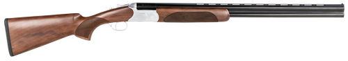 CZ-USA 06478 Redhead Premier  16 Gauge 2.75" 2rd 28" Gloss Black Chrome Barrel, Silver Satin Chrome Metal Finish, Walnut Stock Includes IC & M Chokes