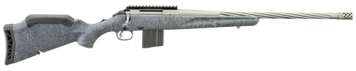 Ruger 46911 American II  Full Size 6.5 Grendel 10+1 20" Cobalt Cerakote Spiral Fluted Threaded Barrel & Alloy Steel Receiver w/Picatinny Rail, Gray Splatter Adj LOP Synthetic Stock