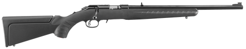 Ruger 8323 American Rimfire Compact 22 WMR 9+1 18" Satin Blued Steel Barrel & Alloy Steel Receiver w/Integral Scope Mount, Black Fixed Synthetic Stock, Right Hand