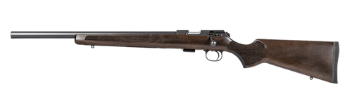 CZ-USA 02392 457 Varmint 22 LR 5+1 20.50" Black Nitride Heavy Barrel, Black Nitride Stainless Steel Grooved Receiver, Wood Stockn Left Hand