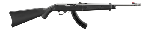 Ruger 10/22 .22 LR, 18.5" Barrel, 25+1, Black Synthetic / Matte Stainless