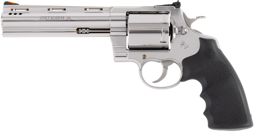 Colt Mfg KODIAKSP6RTS Kodiak  44 Mag 6 Shot 6" Stainless Steel Vent Rib Barrel, Cylinder & Frame, Exposed Hammer