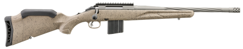 Ruger 46926 American II Ranch Full Size 6mm ARC 10+1 16.10" Cobalt Cerakote Spiral Fluted Threaded Barrel & Alloy Steel Receiver w/Picatinny Rail, Flat Dark Earth Splatter Adj LOP Synthetic Stock