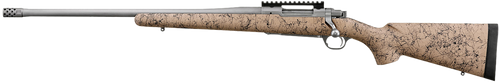 Ruger 57162 Hawkeye FTW Hunter Full Size 308 Win 4+1 22"  Matte Stainless Threaded Barrel, Picatinny Rail Stainless Steel Receiver, Speckled Tan/Black HS Precision Synthetic Stock, Left Hand