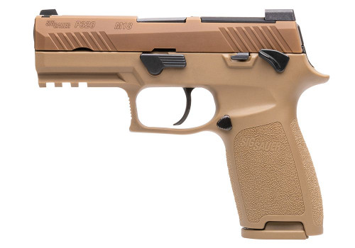 Sig Sauer P320 M18 9mm Luger, 3.9" Barrel, 10+1, Coyote Tan Polymer / Coyote PVD