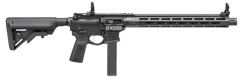 Springfield Armory STV91609B SAINT Victor 9mm Luger 16" 32+1, Black, B5 Systems Bravo Stock & Type 23 Grip, Flip-Up Sights, Blast Diverter