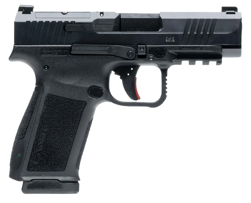 Canik HG7883N Mete MC9LS Sub-Compact Frame 9mm Luger 17+1 3.64" Black Steel Barrel, Black Nitride Serrated Steel Slide, Black Polymer Frame w/Picatinny Rail, Interchangeable Backstrap Grip