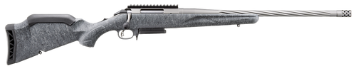 Ruger 46912 American II  Full Size 6mm Creedmoor 3+1 20" Cobalt Cerakote Spiral Fluted Threaded Barrel & Alloy Steel Receiver w/Picatinny Rail, Gray Splatter Adj LOP Synthetic Stock