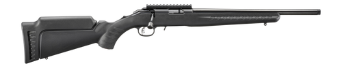 Ruger American Rimfire .17 HMR, 16.1" Barrel, 9, Black Synthetic / Matte Blued