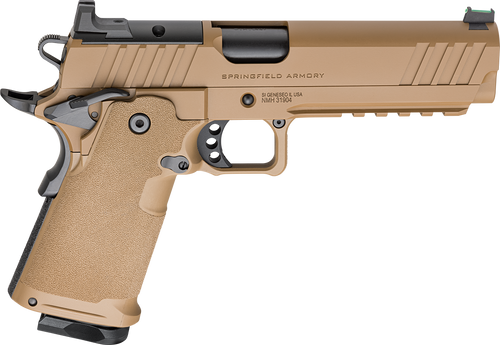 Springfield Armory PH9119AOSCBLC 1911 DS Prodigy 9mm 10+1 5" Coyote Brown Cerakote Optic Ready Carbon Steel Slide Polymer Grip