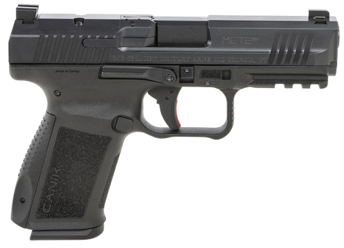 Canik HG5637N Mete SF Compact 9mm Luger 15+1 4.08" Black Steel Barrel, Black Nitride Optic Ready/Serrated Slide, Black Polymer Frame w/Beavertail & Picatinny Rail, Ambidextrous