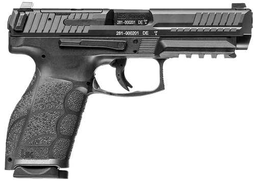 HK 81001066 VP9A1  Full Size 9mm Luger 10+1 4.53" Barrel, Black Steel Optic Ready/Serrated Slide, Black Polymer Frame w/Picatinny Rail, Interchangeable Backstrap Grip, Ambidextrous