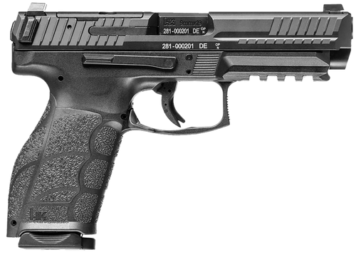 HK 81001064 VP9A1  Full Size 9mm Luger 20+1 4.53" Barrel, Black Steel Optic Ready/Serrated Slide, Black Polymer Frame w/Picatinny Rail, Interchangeable Backstrap Grip, Ambidextrous
