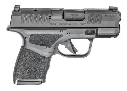 Springfield Armory HC9319BOSPLC Hellcat OSP Micro-Compact 9mm Luger 10+1, 3" Black Melonite Hammer Forged Barrel, Black Melonite Optic Ready/Serrated Steel Slide, Adaptive Textured Grip