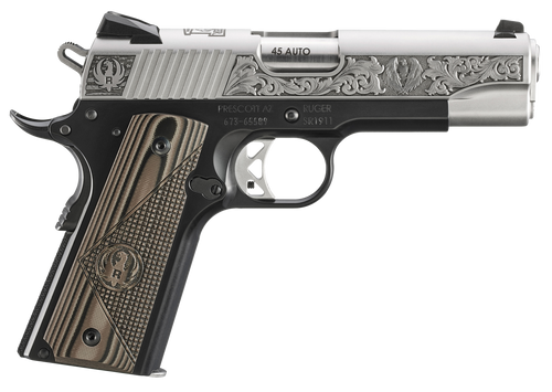 Ruger SR1911 Prescott AZ Street Edition .45 ACP, 4.25" Barrel, 7+1, Brown/Black / Low-Glare Stainless