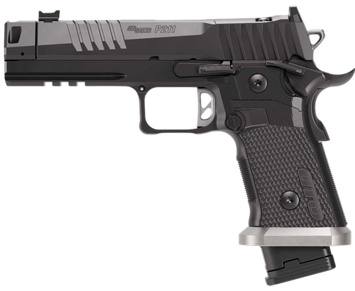 Sig Sauer P211 GTO 9mm Luger, 4.4" Barrel, 21+1, Stainless / Nitron