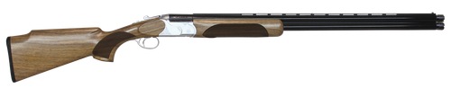 CZ-USA 06459 Redhead Premier Target 12 Gauge 3" 2rd 30" Gloss Black Chrome Barrel, Silver Satin Chrome Metal Finish, Turkish Walnut Stock Includes 5 Extended Chokes