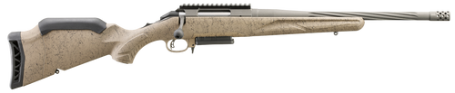 Ruger 46929 American II Ranch Full Size 308 Win 3+1 16.10" Cobalt Cerakote Spiral Fluted Threaded Barrel & Alloy Steel Receiver w/Picatinny Rail, Flat Dark Earth Splatter Adj LOP Synthetic Stock