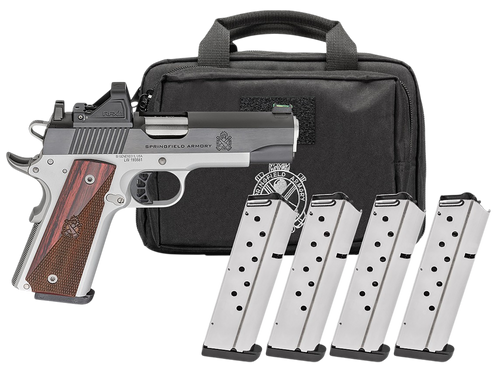 Springfield Armory 1911 Ronin .45 ACP, 4.25" Barrel, 8+1, Satin Aluminum Cerakote / Hot Salt Blued