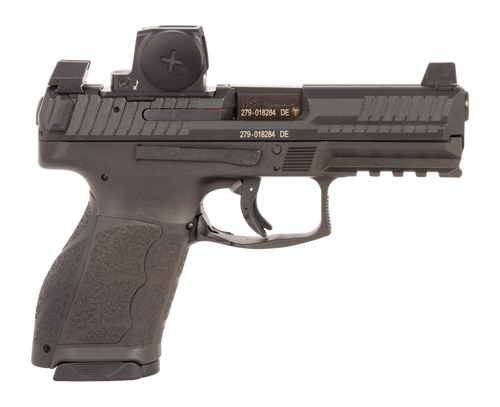 HK 81001349 VP9A1 K w/Optic Compact Frame 9mm Luger 10+1 4.09" Black Barrel, Black Steel Serrated w/Optic Slide, Black Polymer Frame w/Picatinny Rail, Interchangeable Backstrap Grip, Vortex CCW