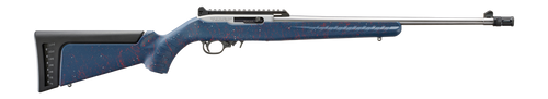 Ruger 10/22 .22 LR, 18.5" Barrel, 10+1, 250th Anniversary Red, White & Blue / Satin Stainless