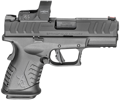 Springfield Armory XDME93810CBHCOSPD XD-M Elite Compact OSP 10mm Auto 3.80" 11+1 Black Melonite Steel Slide/Barrel with Optic Cut Black Interchangeable Backstrap Grip Includes Hex Dragonfly Red Dot