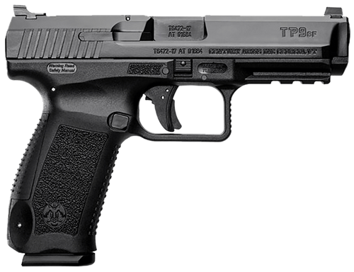 Canik HG4865N TP9 SF Full Size 9mm Luger 18+1 4.46" Black Nitride Match Grade Barrel, Black Cerakote Serrated Steel Slide & Polymer Frame w/Picatinny Rail, Black Interchangeable Backstrap Grip