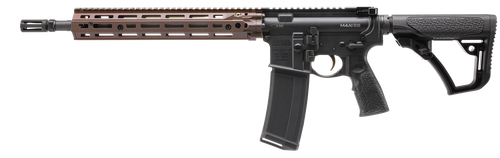Daniel Defense 0219104238047 M4A1 RIII 5.56x45mm NATO 14.50" 30+1, Black Rec/Furniture, OEM Stock & Grip, 12.50" FDE M-Lok Handgaurd, Ambi Controls, Pinned & Welded Flash Hider