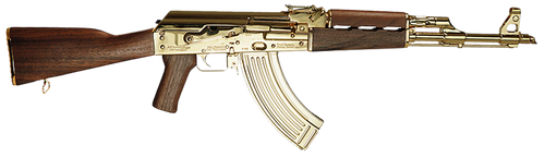 Zastava Arms Usa ZR7762WMGL ZPAPM70  7.62x39mm 16.25" 30+1, 24K Gold Plated Barrel/Rec, Walnut Stock & Grip, Gold Mag Included