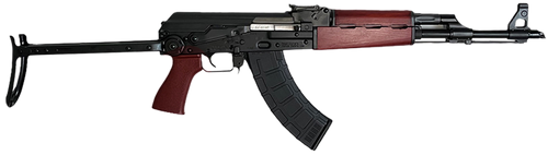 Zastava Arms Usa ZR7762UF ZPAPM70  7.62x39mm 30+1 16.30" Black Steel Barrel, Black Battle Worn Dark Walnut Handguard, Black Underfolding Stock, Black Synthetic Grip