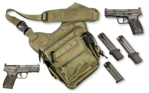 Smith & Wesson M&P M2.0 Compact Bug Out Bundle 9mm Luger, 4" Barrel, 15+1, Black
