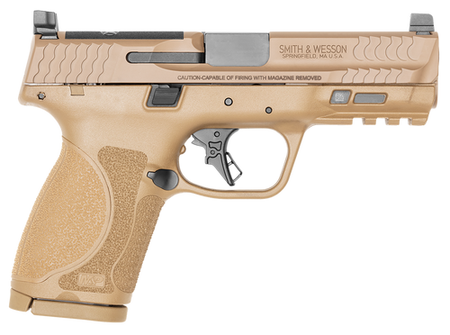 Smith & Wesson M&P M2.0 Compact 9mm Luger, 4" Barrel, 15+1, Flat Dark Earth / Stainless