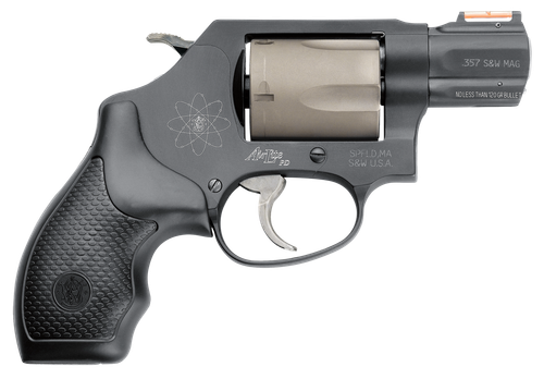 Smith & Wesson 163064 Model 360 Personal Defense 357 Mag or 38 S&W Spl +P 1.88"  Black Stainless Steel Barrel, 5rd Titanium Cylinder, Black Scandium Alloy J-Frame, HiViz Fiber Optic Orange Front Sight