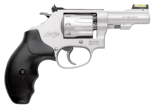 Smith & Wesson 160221 Model 317 Kit Gun *CA Compliant 22 LR 8 Shot 3" Stainless Steel Barrel, Aluminum Alloy Cylinder & J-Frame, HiViz Fiber Optic Green Front/Adjustable Rear Sights, Synthetic Grip