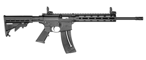 Smith & Wesson 10208 M&P15-22 Sport 22 LR Caliber with 25+1 Capacity, 16.50" Barrel, Matte Black Metal Finish & 6 Position CAR Black Synthetic Stock Right Hand